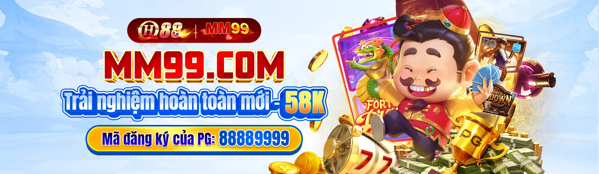 Máy đánh bạc 0mm88 với biểu tượng vàng và tiền xu, thể hiện sự giàu có và may mắn